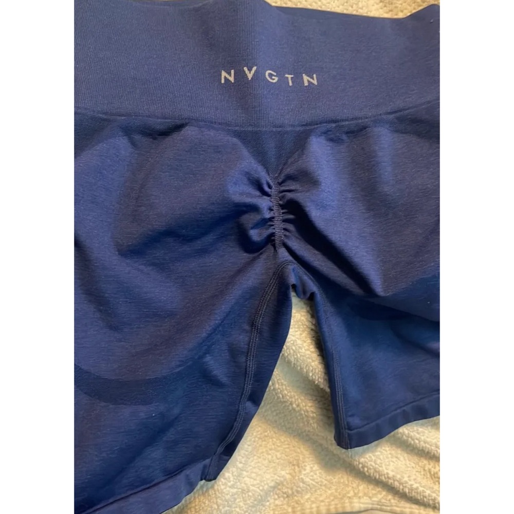 NVGTN Blue Scrunch Shorts
